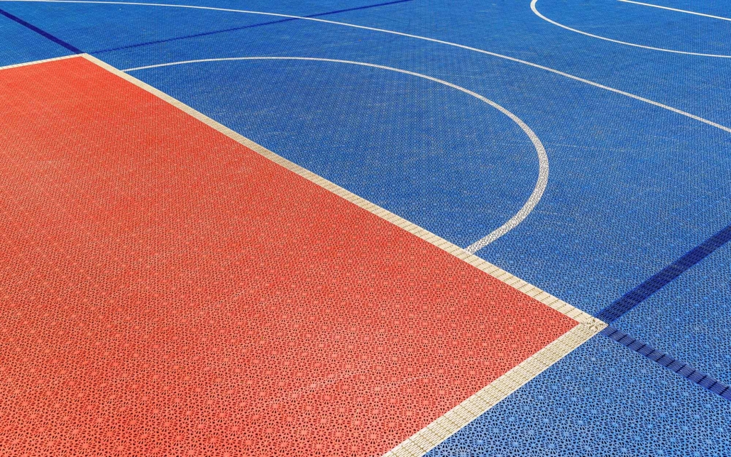 Plastic Floating Tiles In Sports Court